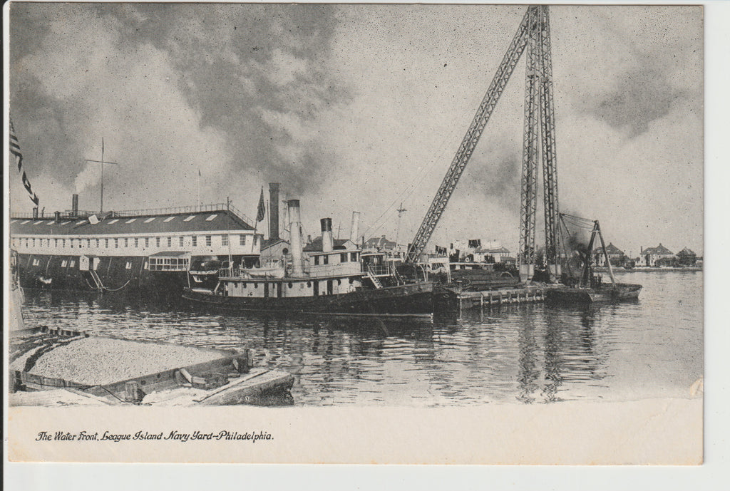 The Waterfront League Island Navy Yard Philadelphia Pa postcard Un-Posted