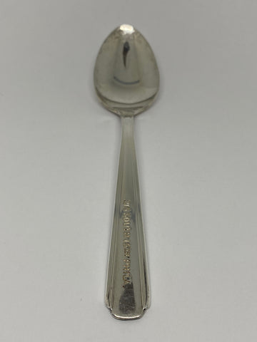 Bookbinders Seafood House 215 S 15th St 6 inch Silver Plated Teaspoon closed 2003 from a Landmark Philadelphia restaurant