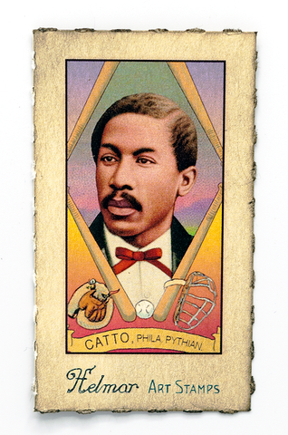 Octavius Catto Baseball Card By Helmar