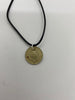 PTC Philadelphia Transportation Corporation necklace / pendant single token coin Good For 1 Fare bus trolley Pennsylvania commuter rail transit jewelry 1950's era