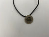 PTC Philadelphia Transportation Corporation necklace / pendant single token coin Good For 1 Fare bus trolley Pennsylvania commuter rail transit jewelry 1940's era