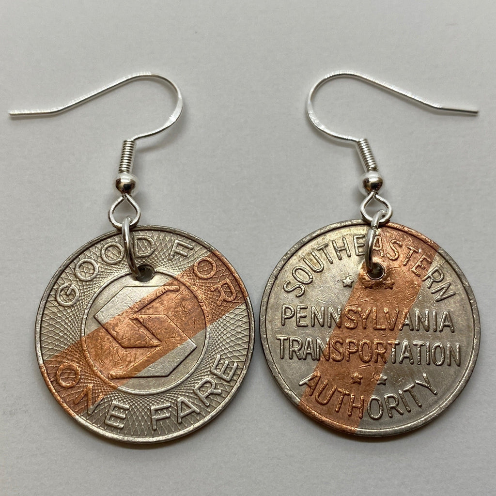 SEPTA Token Earrings