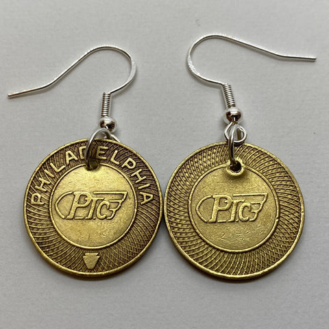 PTC 1960s Token Earrings