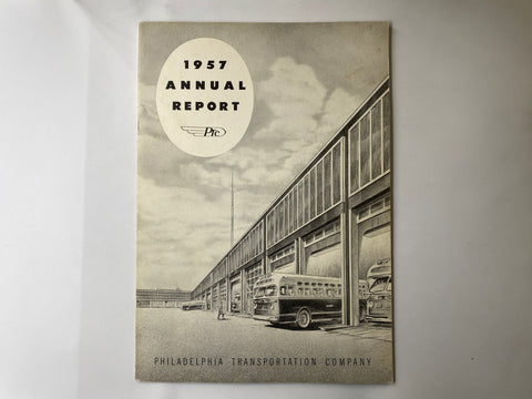 Philadelphia Transportation Company PTC 1957 Annual Report 25 total pages
